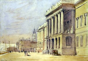 通関口岸壁（水彩・紙） 作： David Cox