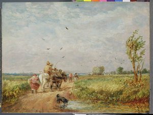 ヘイフィールドに行く 作： David Cox