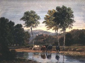 グッドリッチ・キャッスル（水彩・紙 作： David Cox