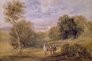 公園からハドンホール、1831 作： David Cox