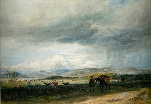Ludwea Meadows (水彩・紙) 作： David Cox