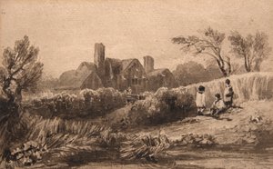 セリーヒル・ファーム（水彩画） 作： David Cox