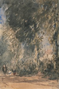 グリーンフィールド ハウスを見渡す修道院の門 作： David Cox
