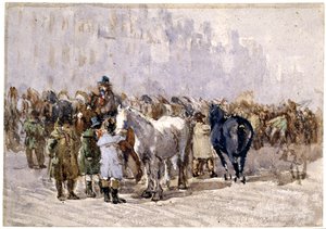 バーミンガムホースフェア、1841-49年 作： David Cox