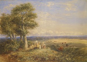 ひばり、1848 作： David Cox