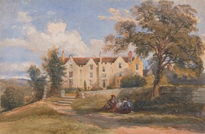 Grupo sentado no terreno de uma casa grande 作： David Cox Jr.