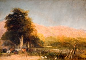 Bettws-y-Coedの農場、1856年。 作： David Cox the elder
