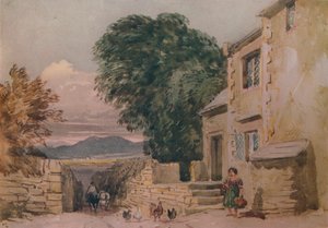 ブラックジャックスコテージ、ベットーワイコエド、c1846 作： David Cox the elder