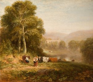 ボルトン修道院、1844 年。 作： David Cox the elder