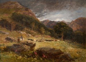 牛追い、1849年。 作： David Cox the elder