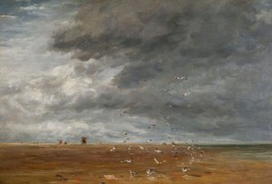 砂の上、1851年。 作： David Cox the elder