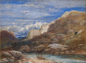 挑戦、1853 作： David Cox the elder