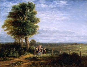 ひばり、1849年。 作： David Cox the elder
