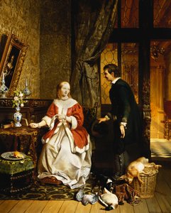 市場から戻る、1846 作： David Emil Joseph de Noter