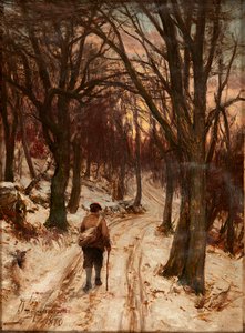 冬、グレン リヨン (キャンバスに油彩) 作： David Farquharson
