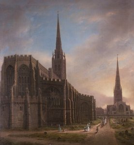 セントマイケルズとホーリートリニティ教会、1849年、コベントリー、ノースイースト 作： David Gee