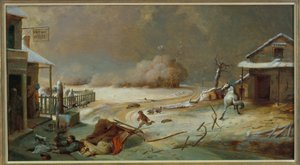 ハーフウェイハウス、1864年 作： David Gilmour Blythe