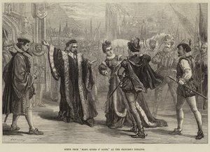 プリンセス劇場でのスコットランドの女王メアリーのシーン 作： David Henry Friston