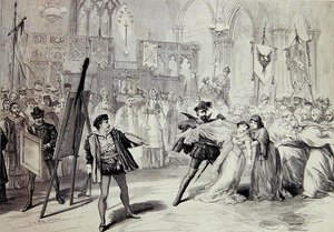 マイケル・バルフェのオペラ「アントワープの画家モロ」の一場面 作： David Henry Friston