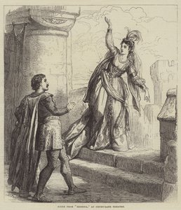 Drury-Lane Theaterのレベッカのシーン 作： David Henry Friston