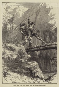 ドゥルーリーレーン劇場での湖の女性のシーン 作： David Henry Friston