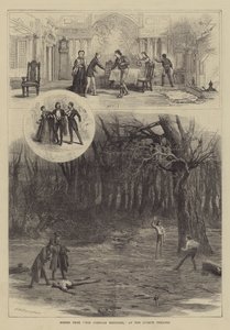 ライシアム劇場でのコルシカ兄弟のシーン 作： David Henry Friston