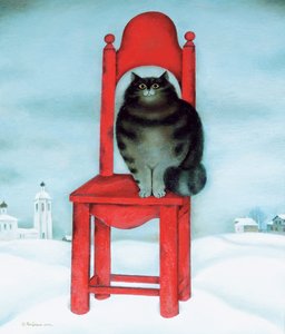 赤い椅子、1995 作： David Khaikin