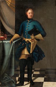 スウェーデン王チャールズ 12 世の肖像、1682～1718 年、c. 1716年 作： David Krafft von