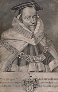 エドワードコーク卿、イギリスの弁護士、作家、政治家、c1666 1894 作： David Loggan