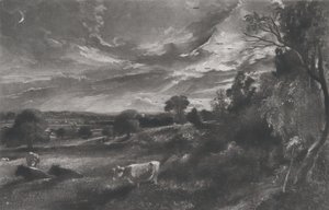 夏の夜、1831 年。 作： David Lucas