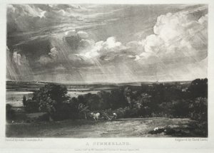 風景の様々な主題、イギリスの風景の特徴... 1831年のサマーランド。 作： David Lucas