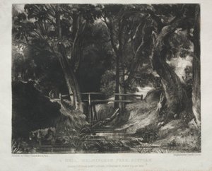 風景の様々な主題、写真からの英国の風景の特徴...、1830年。 作： David Lucas