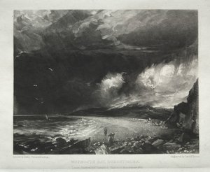 様々な風景の題材、ジョン・コンスタブルが描いた絵からの英国風景の特徴、R.A.: ウェーマス湾、ドーセットシャー 作： David Lucas