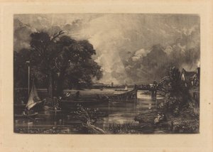 リバー・ストゥール 作： David Lucas after John Constable