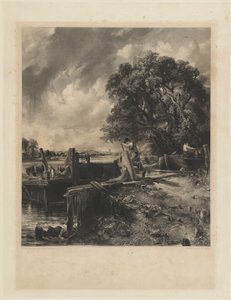 ロック 作： David Lucas after John Constable