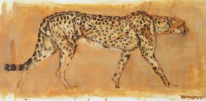 チーター、2022年（キャンバスに油彩） 作： David Mayer
