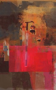 ケーブルカー、2014年、紙にコラージュ 作： David McConochie