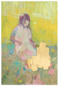 少女と積み木（2016年 作： David McConochie