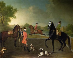 ペンブローク10代伯爵ヘンリーとその息子ジョージアウグストゥス、ハーバート卿（1759-1827） 作： David Morier