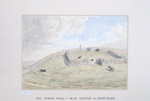 ローマの壁-コーフィールドのマイル城、1880-89年（紙にトイレ）