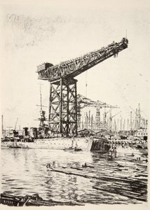カントリー・ライフ社刊『西部戦線』の挿絵。 作： David Muirhead Bone