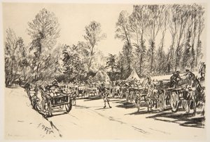 カントリー・ライフ社刊『西部戦線』の挿絵。 作： David Muirhead Bone