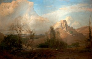 長い後、コーフ城、ドーセット、1894 作： David Murray