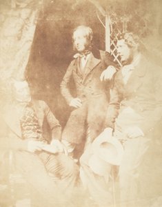 Ogilvie Fairly、Capt. Hamilton、および Gilmore、1843-47。 作成者: David Octavius Hill、Robert Adamson、Hill & Adamson。 作： Hill and Adamson