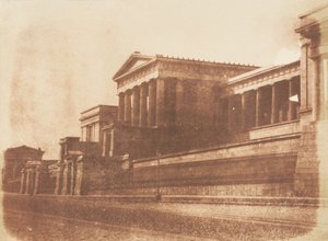 旧王立高校、カールトン ヒル、エジンバラ、1843-47 年。 作成者: David Octavius Hill、Robert Adamson、Hill & Adamson。 作： Hill and Adamson