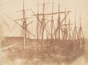 セントアンドリュース。 港の船、1843-47。 作成者: David Octavius Hill、Robert Adamson、Hill & Adamson。 作： Hill and Adamson