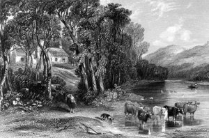 エリスランド、ジョンウィルソンの「Land of Burns」のイラスト、1840年発行