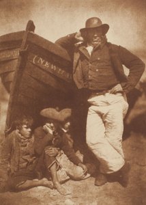 ジェームズ・リントンとスリー・ボーイズ、ニューヘブン 作： David Octavius Hill