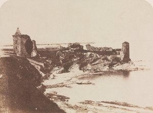 セントアンドリュース城、南東部、1846年。 作： David Octavius Hill