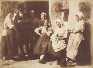 ニューヘイブン パイロットのコテージ ドア 作： David Octavius Hill and Robert Adamson